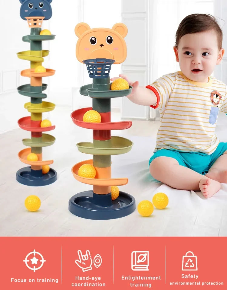 Baby Ball Drop & Rolling Tower Toy