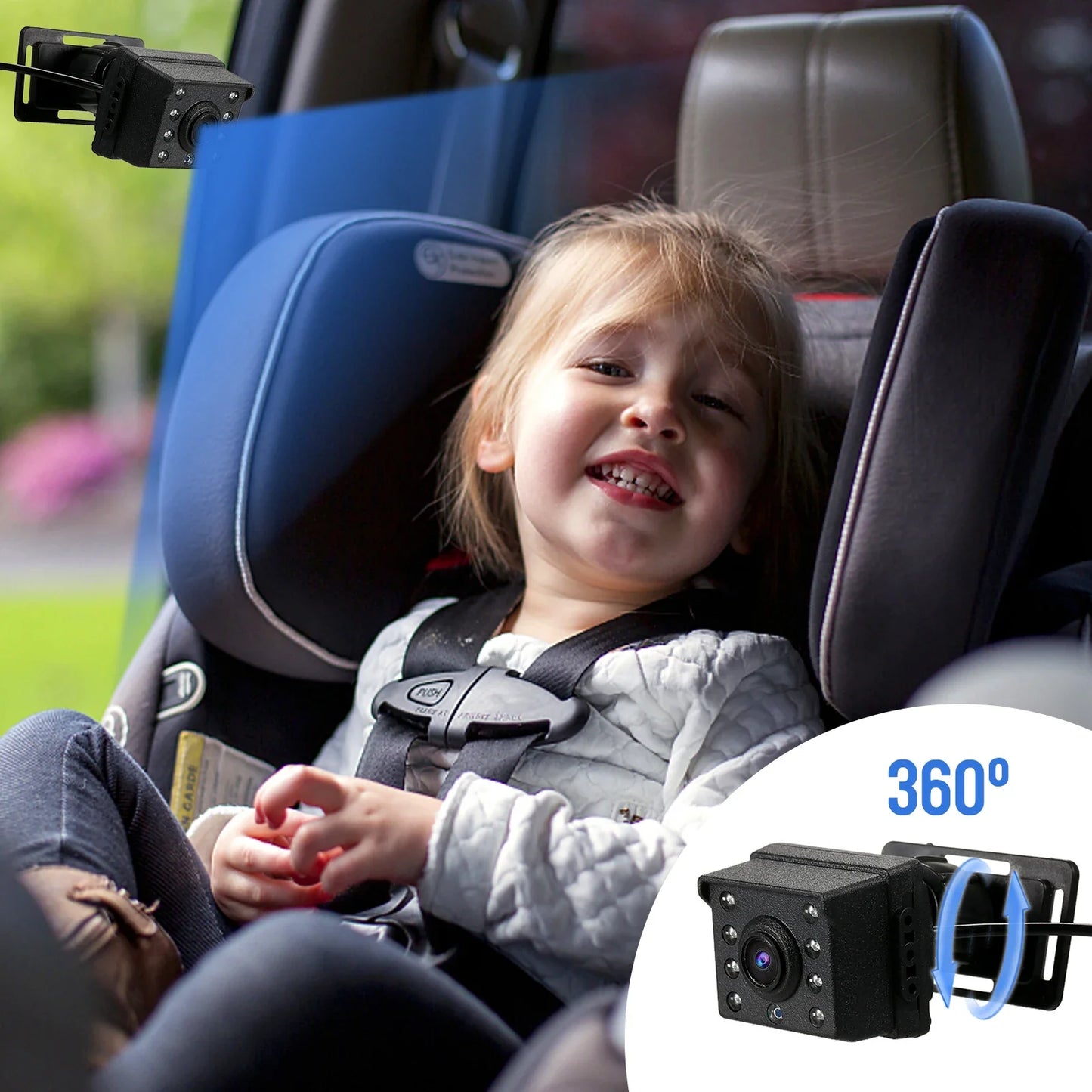 Baby Car Mirror with Camera – Baby Car Monitor
