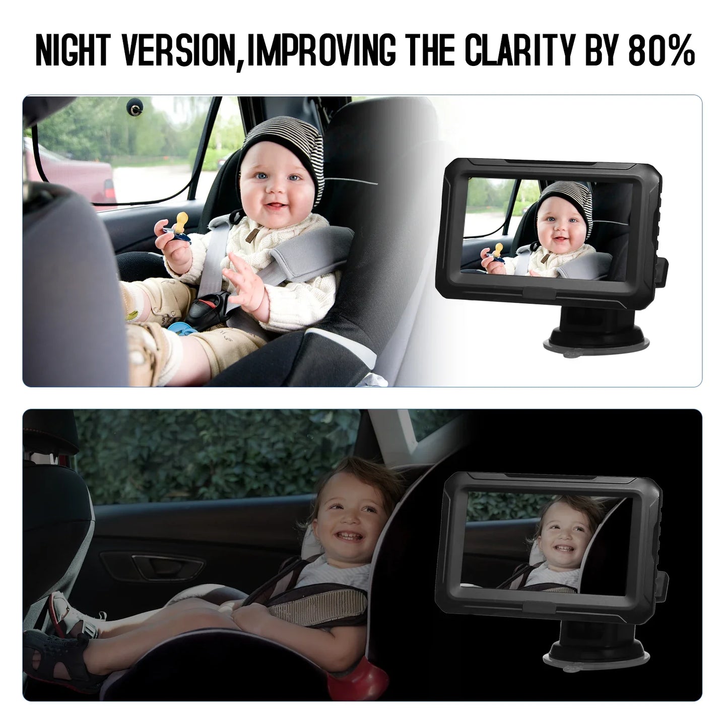 Baby Car Mirror with Camera – Baby Car Monitor