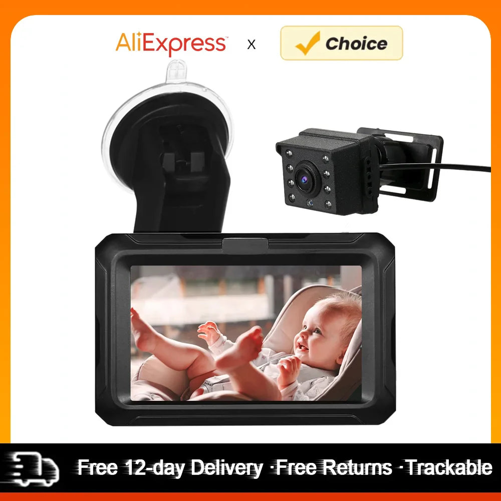 Baby Car Mirror with Camera – Baby Car Monitor