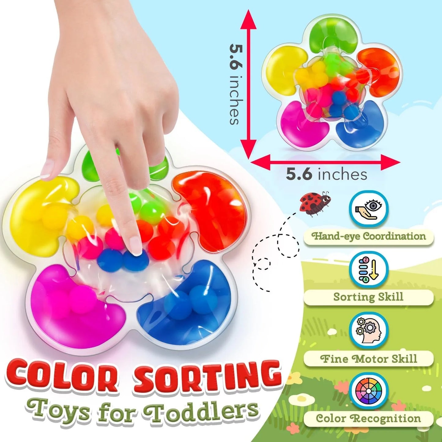 Colour Sorting Sensory Toy – Educational Matching Toy for Kids