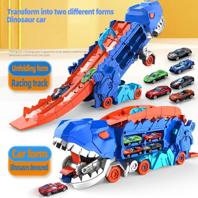 DinoRacer Playset - Transforming Dinosaur Racing Adventure