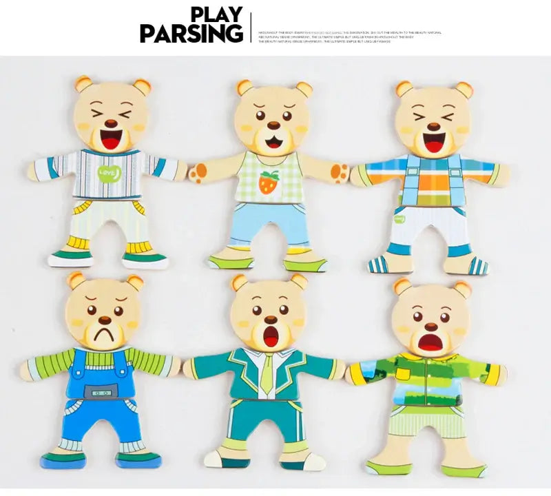 Educational animal puzzle set β For creative and educational dressing