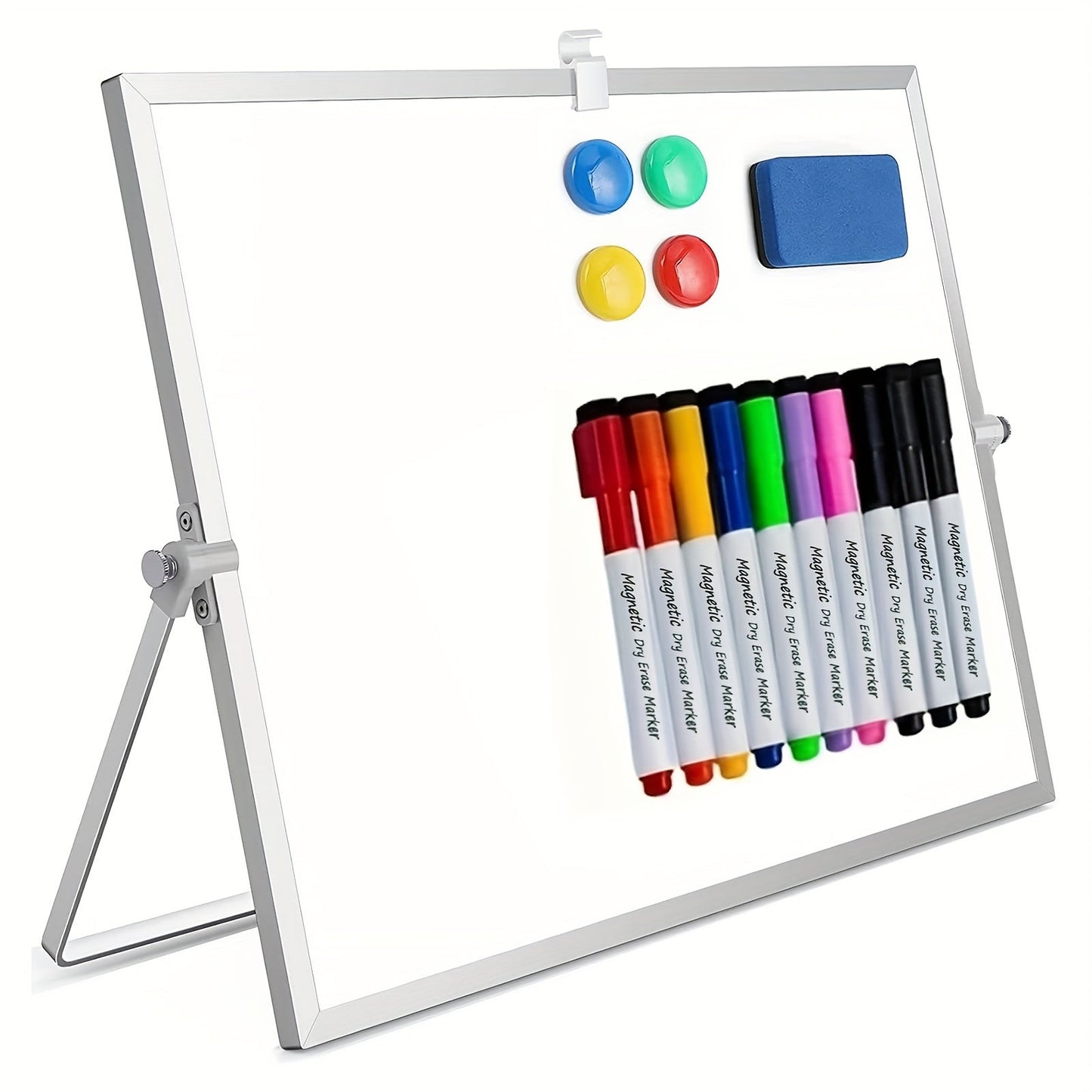 MagniBoard Magnetic Whiteboard - Portable and Double Sided with Stand
