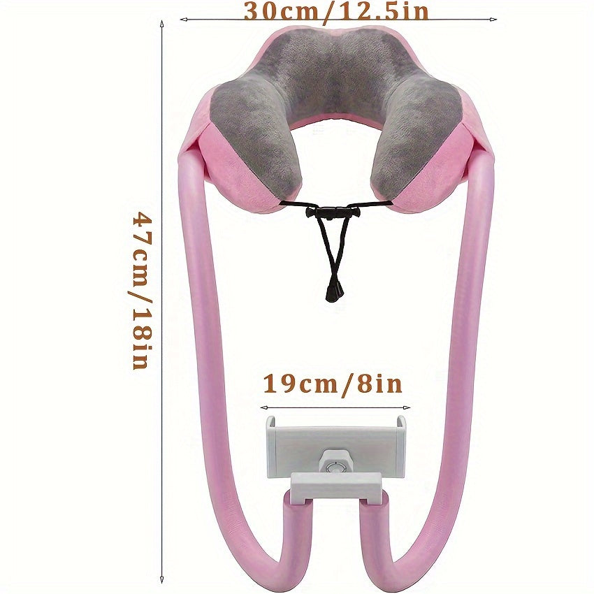 ReisLuxe Adjustable Neck Rest with Phone Holder - For Comfort and Convenience