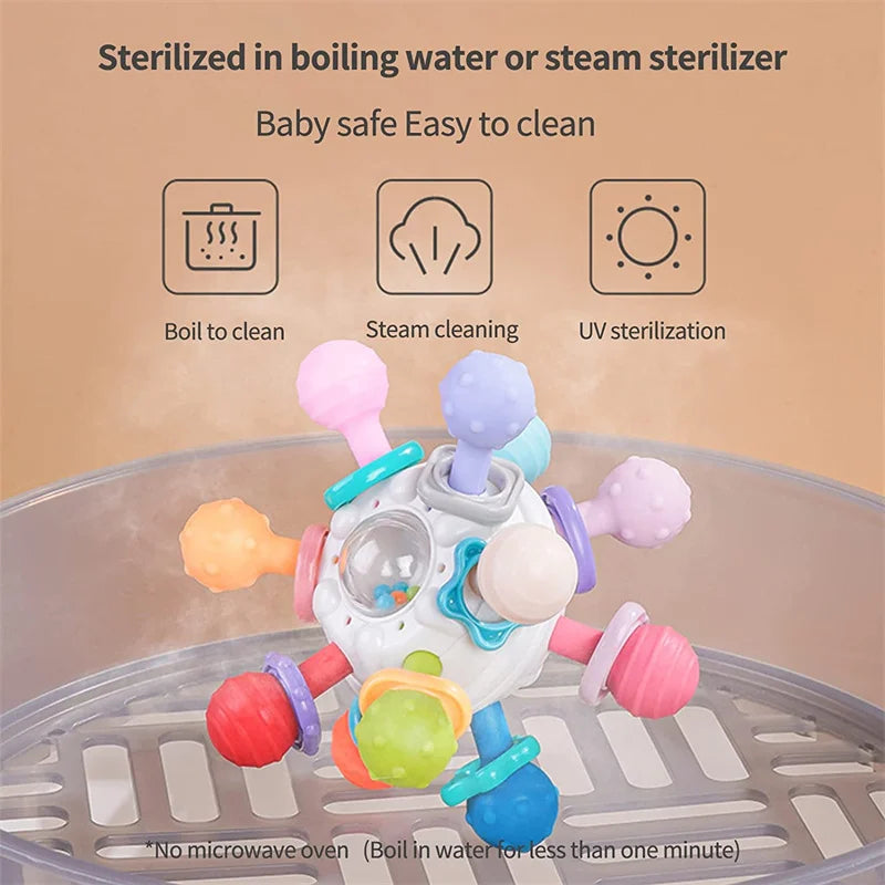 Rotating Rattle & Teether for Babies