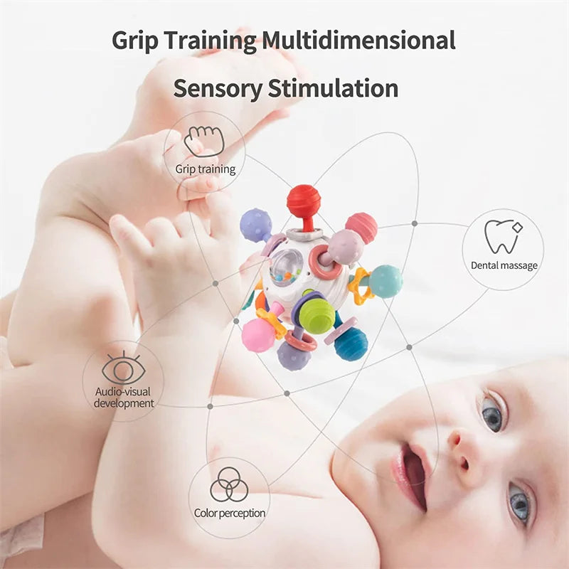 Rotating Rattle & Teether for Babies