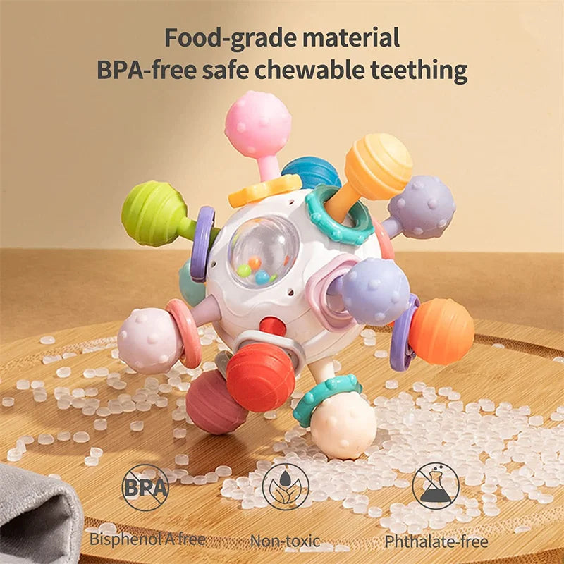 Rotating Rattle & Teether for Babies