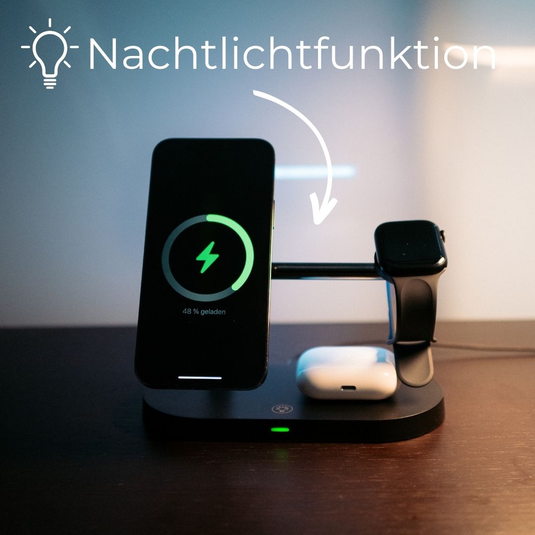 3-in-1 Wireless Charger - Efficient Charging for all your Devices
