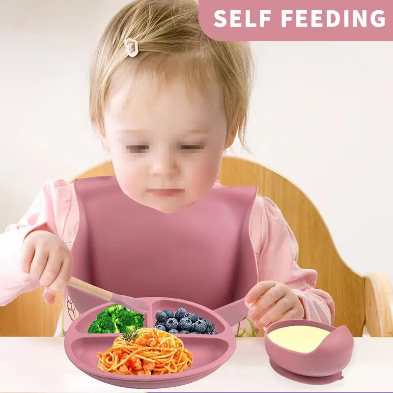 6 PCS Baby Meal Set - Silicone