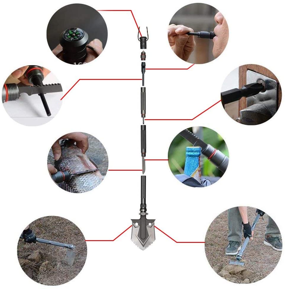 All-in-One Multifunctional Shovel – For adventurous outdoor activities