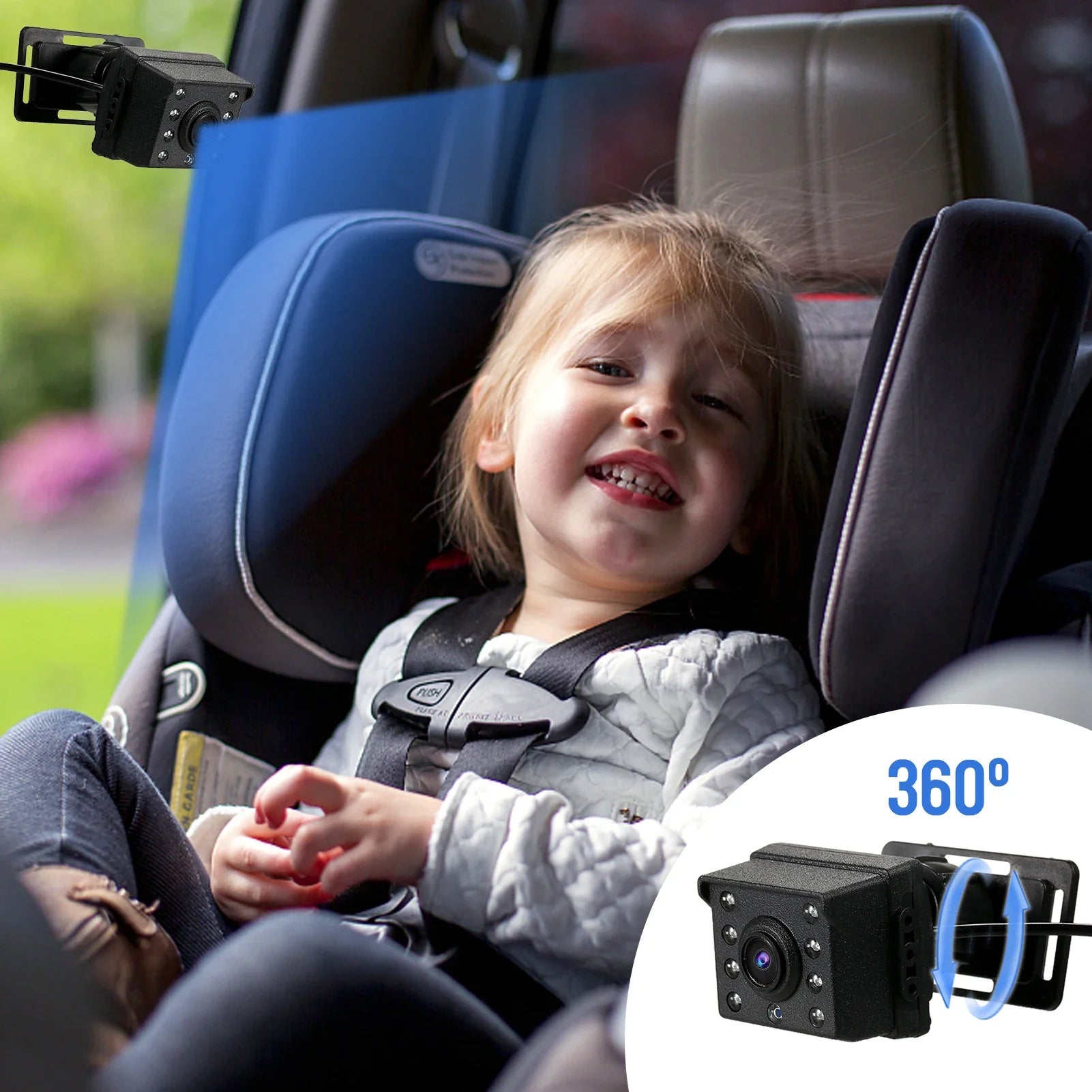 Baby Car Mirror with Camera – Baby Car Monitor