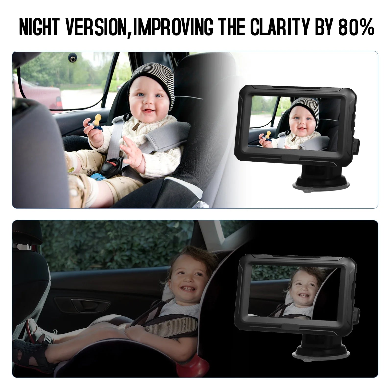 Baby Car Mirror with Camera – Baby Car Monitor