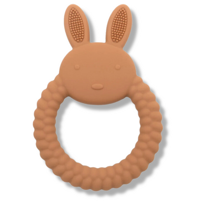 Baby Teether Silicone Toy - BPA Free Cartoon Rabbit