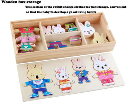 Educational animal puzzle set – For creative and educational dressing