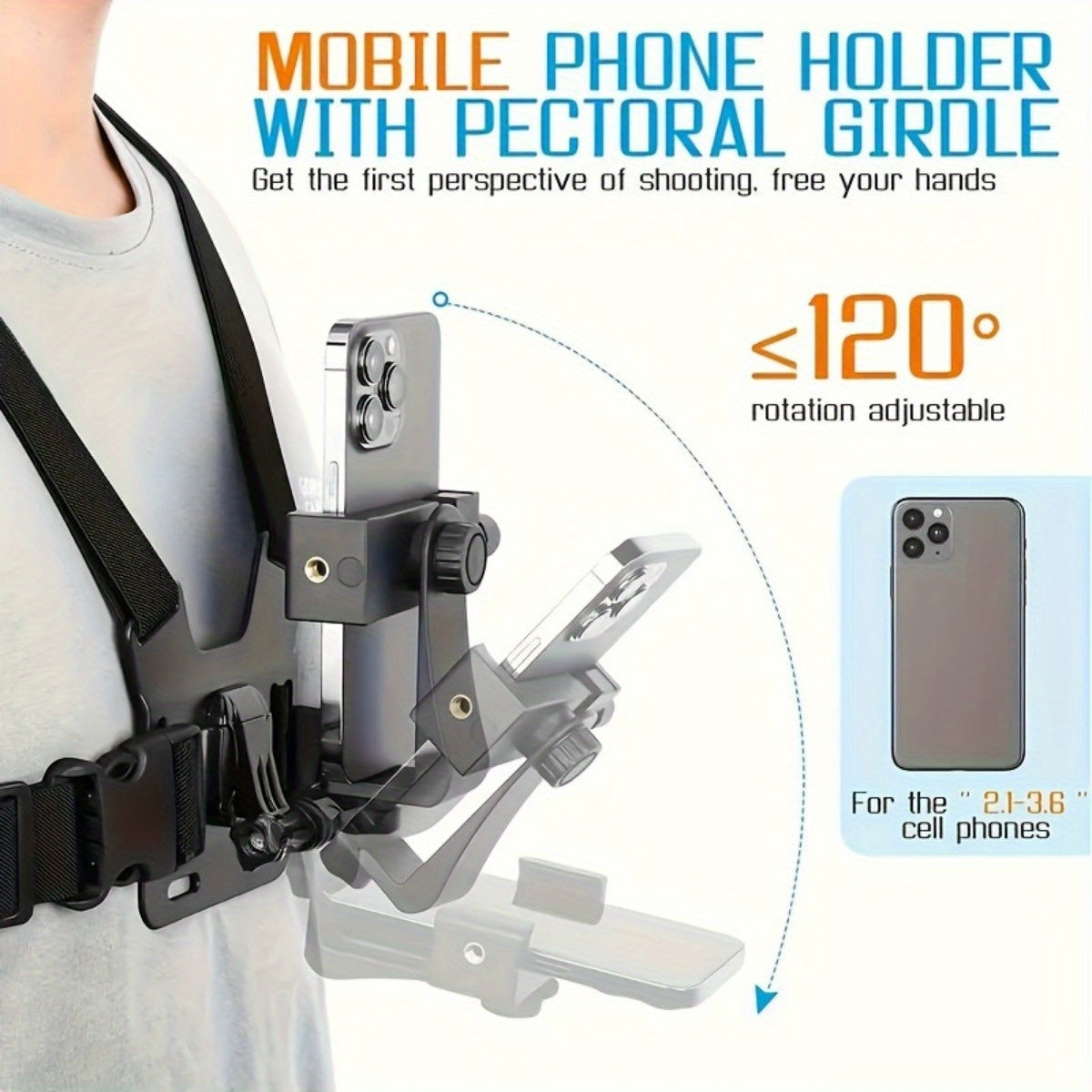 Hands-free Chest Strap - For Easy Filming and Photo Taking