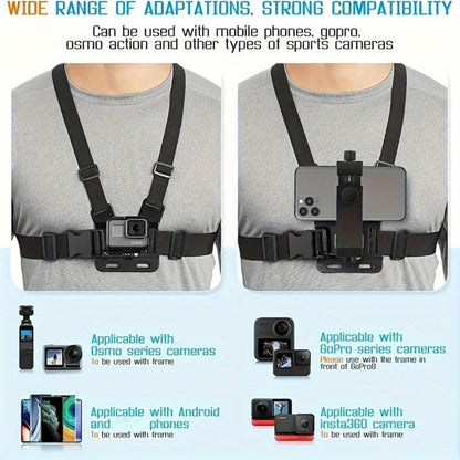 Hands-free Chest Strap - For Easy Filming and Photo Taking