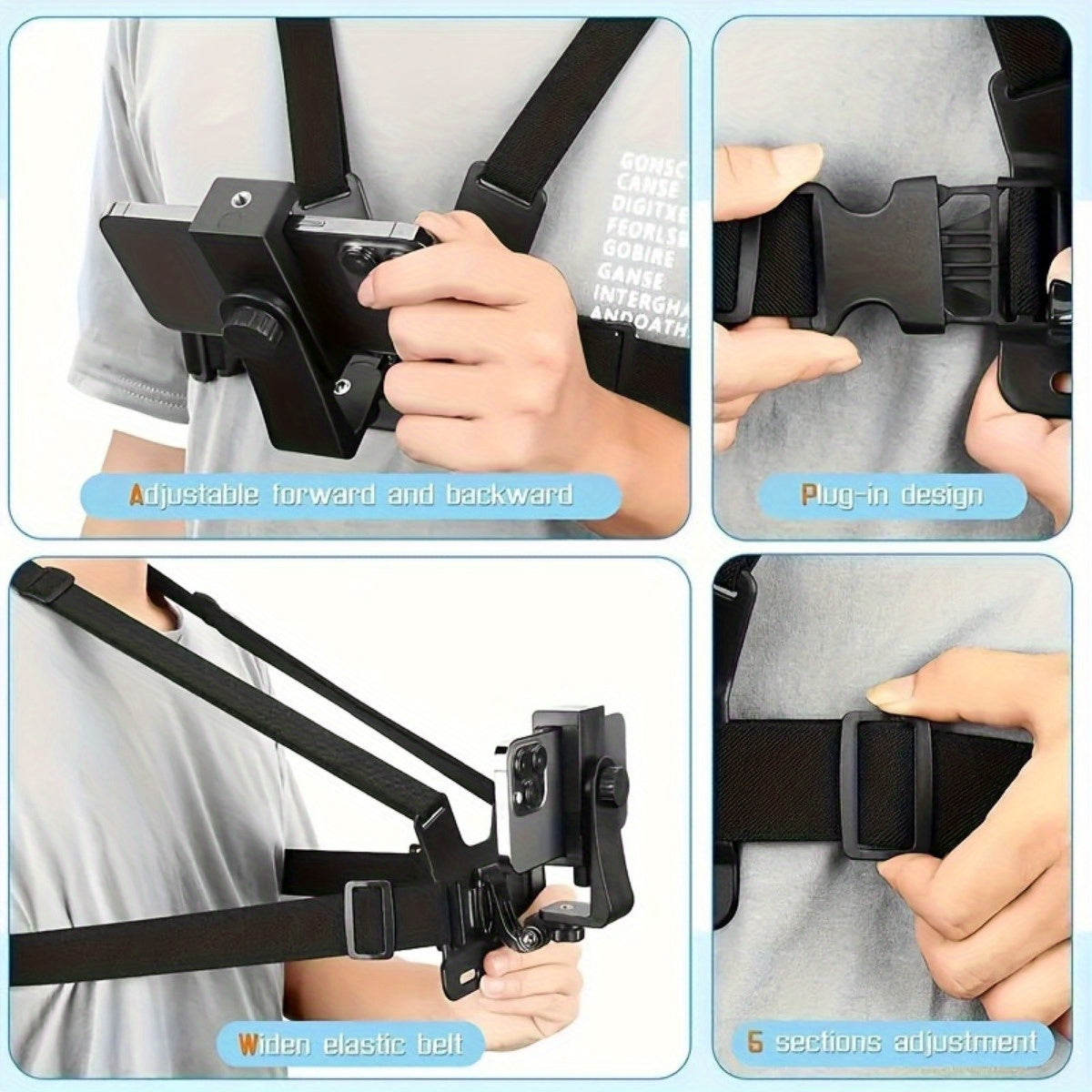 Hands-free Chest Strap - For Easy Filming and Photo Taking