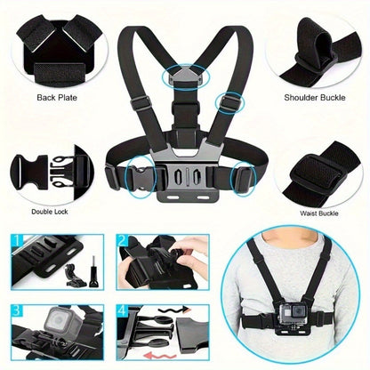 Hands-free Chest Strap - For Easy Filming and Photo Taking