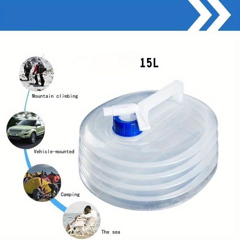 HydroPack Collapsible Water Container - 15L Leak-proof and portable solution