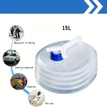 HydroPack Collapsible Water Container - 15L Leak-proof and portable solution