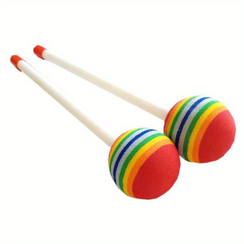 Lollipop Drum Play Set - Colorful Musical Learning Maracas for Children