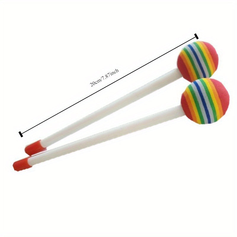 Lollipop Drum Play Set - Colorful Musical Learning Maracas for Children