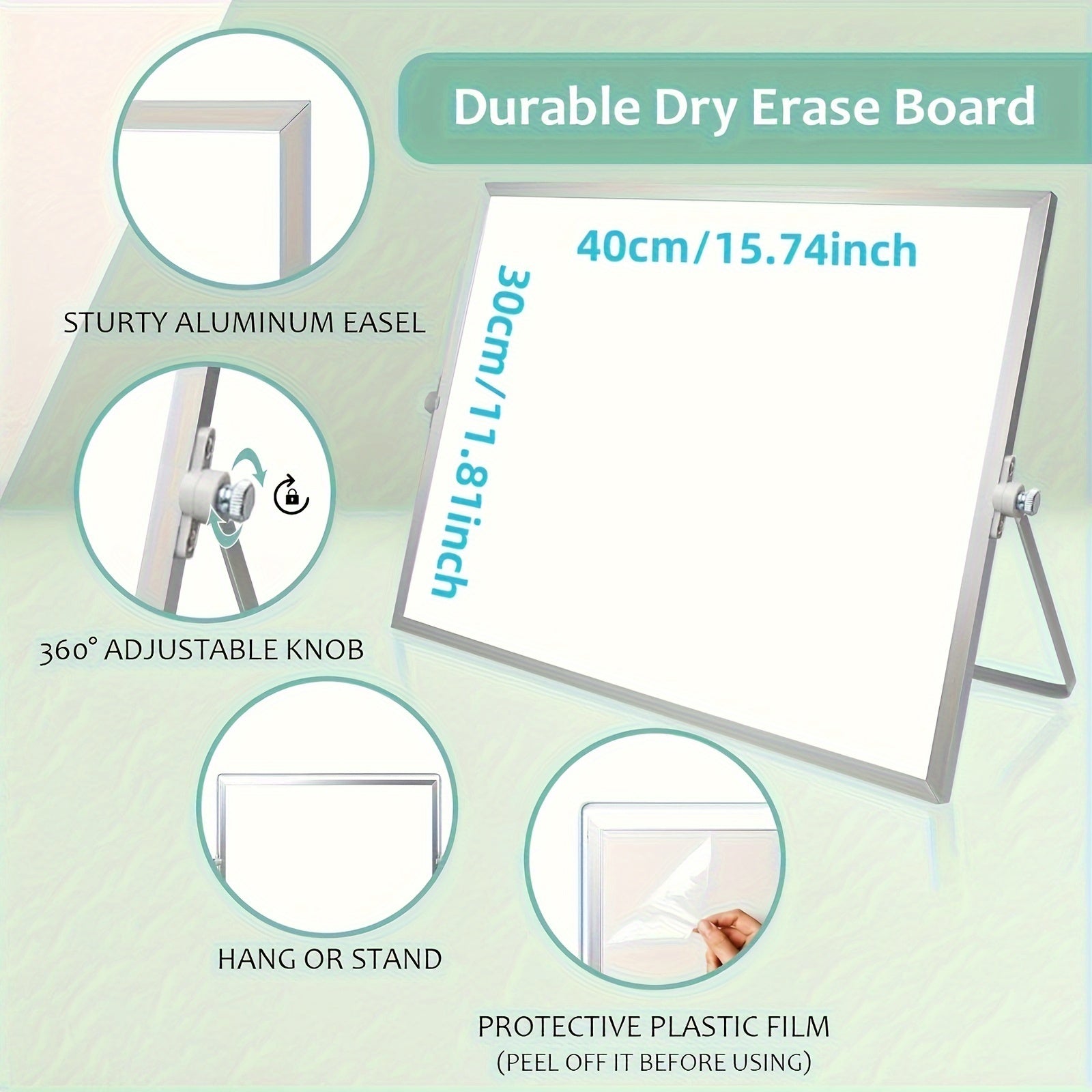 MagniBoard Magnetic Whiteboard - Portable and Double Sided with Stand