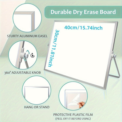 MagniBoard Magnetic Whiteboard - Portable and Double Sided with Stand