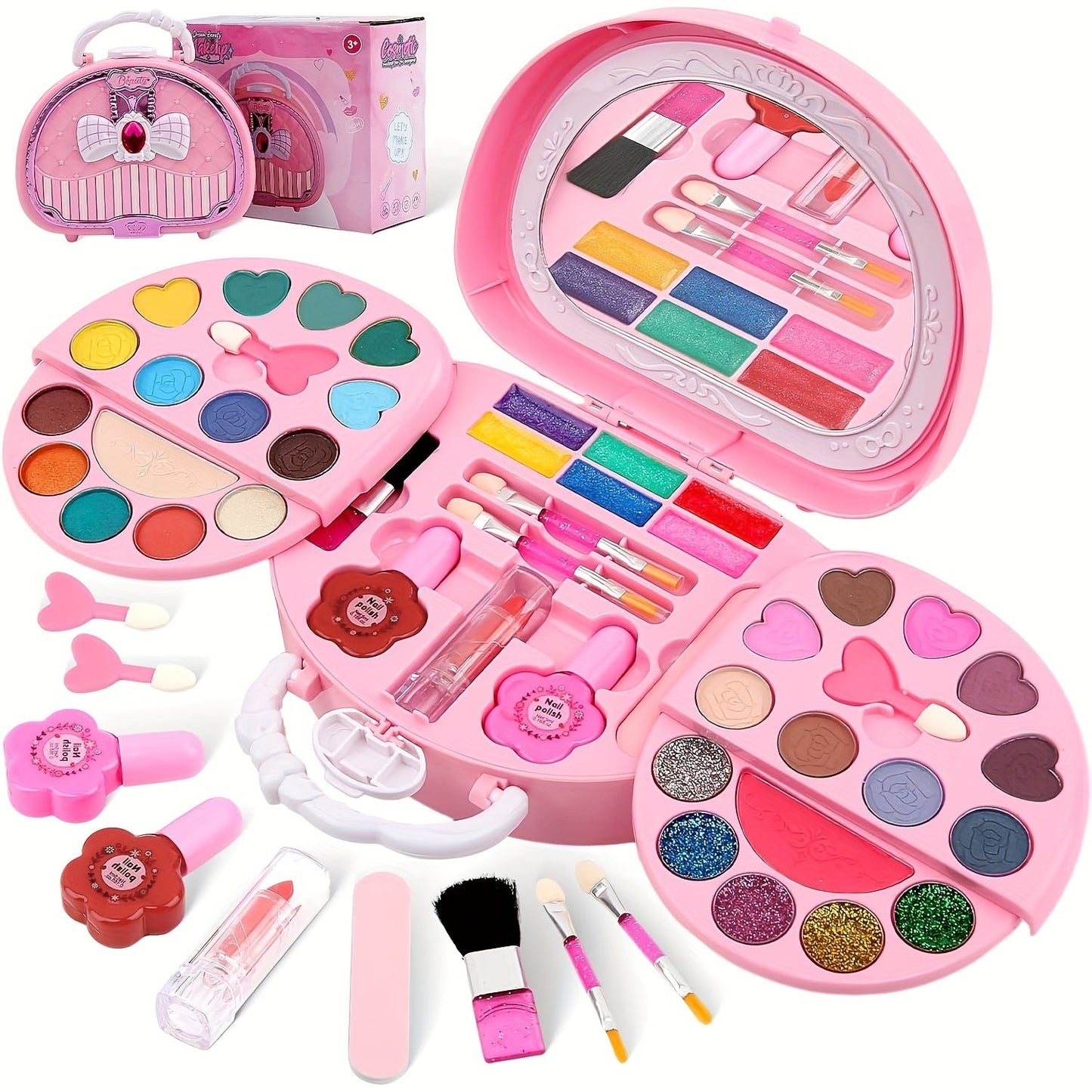 Makeup Set for Girls with Cosmetic Bag - Beautiful Gift for Your Little Princess