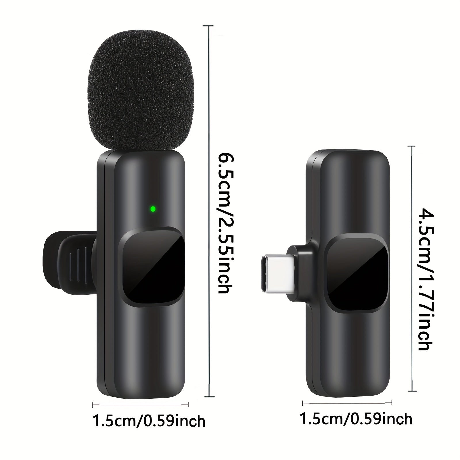Professional Wireless Lavalier Microphone - Perfect for Video Recording and Live Streaming