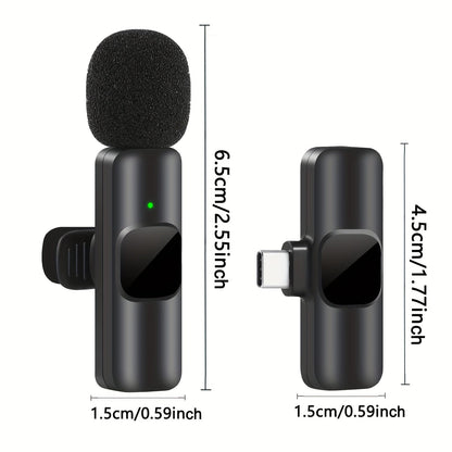 Professional Wireless Lavalier Microphone - Perfect for Video Recording and Live Streaming