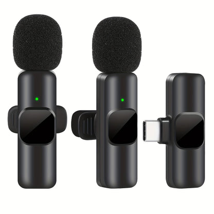 Professional Wireless Lavalier Microphone - Perfect for Video Recording and Live Streaming
