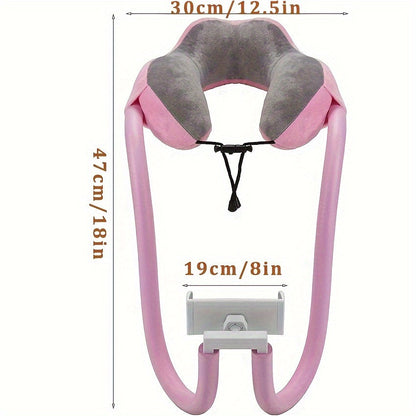ReisLuxe Adjustable Neck Rest with Phone Holder - For Comfort and Convenience