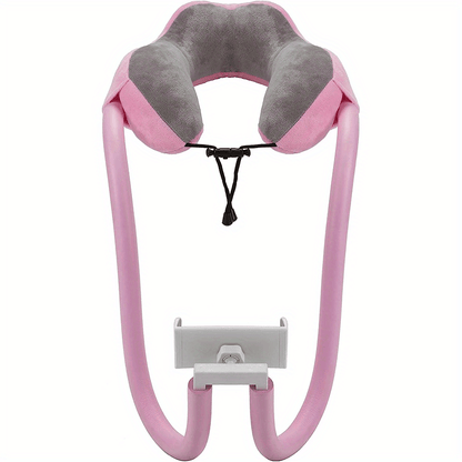 ReisLuxe Adjustable Neck Rest with Phone Holder - For Comfort and Convenience