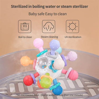 Rotating Rattle & Teether for Babies