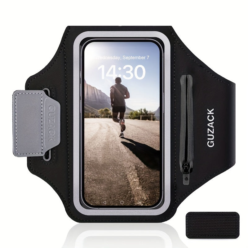 Running Phone Holder with Earphone Case - Adjustable Armband for Athletes