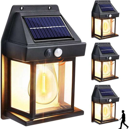 Solar Wall Light with Motion Sensor – IP65 LED Outdoor Lamp